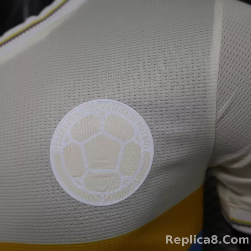 2024 Colombia 100th White Anniversary Jersey Player Version - detail