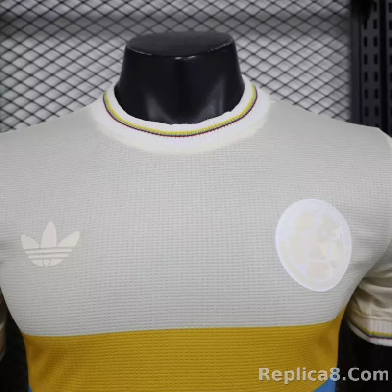 2024 Colombia 100th White Anniversary Jersey Player Version - detail