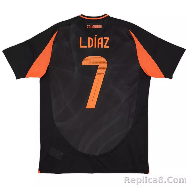 2024 Colombia L.DÍAZ #7 Away Jersey Copa America