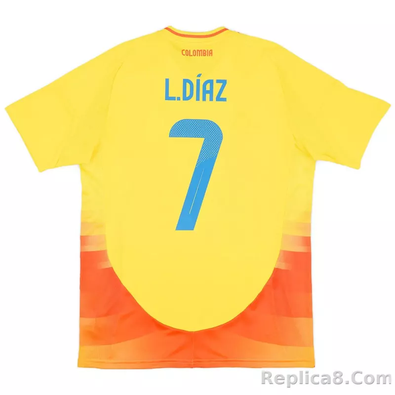 2024 Colombia L.DÍAZ #7 Home Jersey Copa America