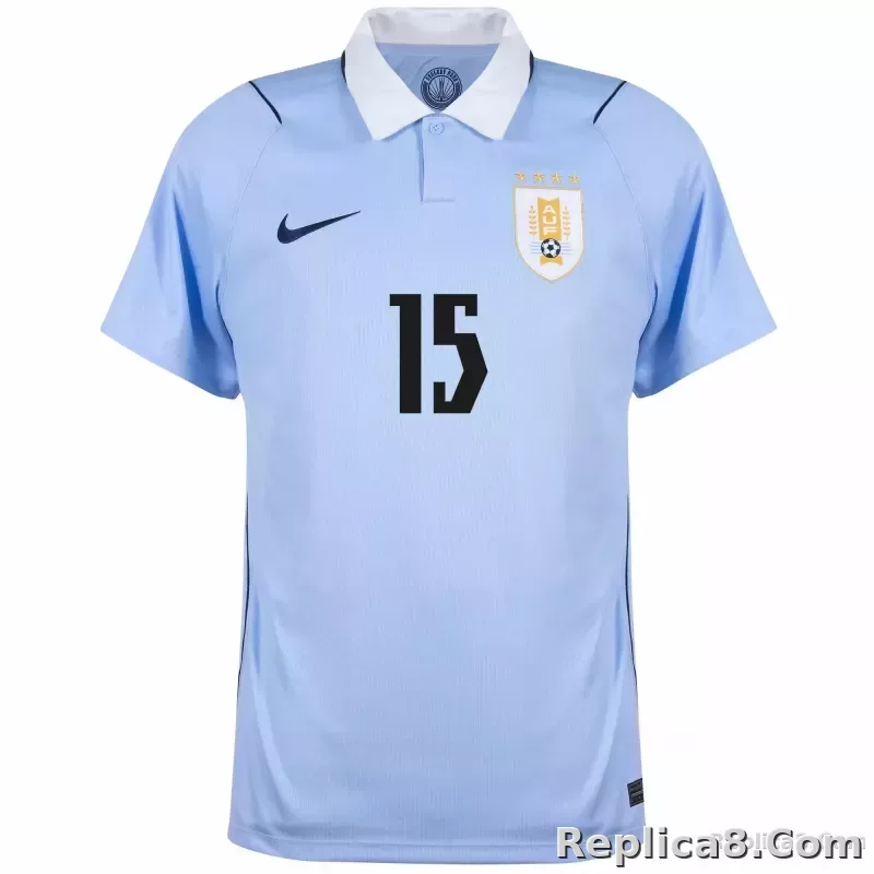 Nike Uruguay Home F. Valverde 15 Shirt 2026-2027 (Fan Style Printing) - detail