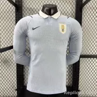 2026 Uruguay  Home World Cup Soccer Jersey Player Version Long Sleeve - view 1