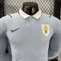 2026 Uruguay  Home World Cup Soccer Jersey Player Version Long Sleeve - view 4