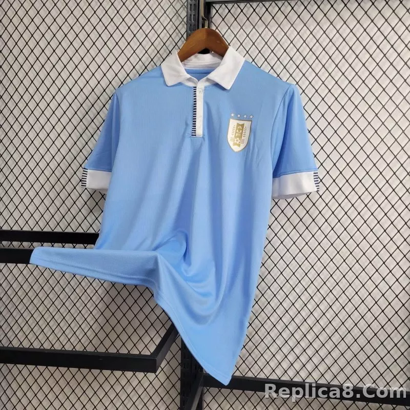 2024 Uruguay Copa America Home Soccer Jersey - detail