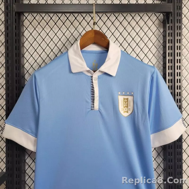 2024 Uruguay Copa America Home Soccer Jersey - detail