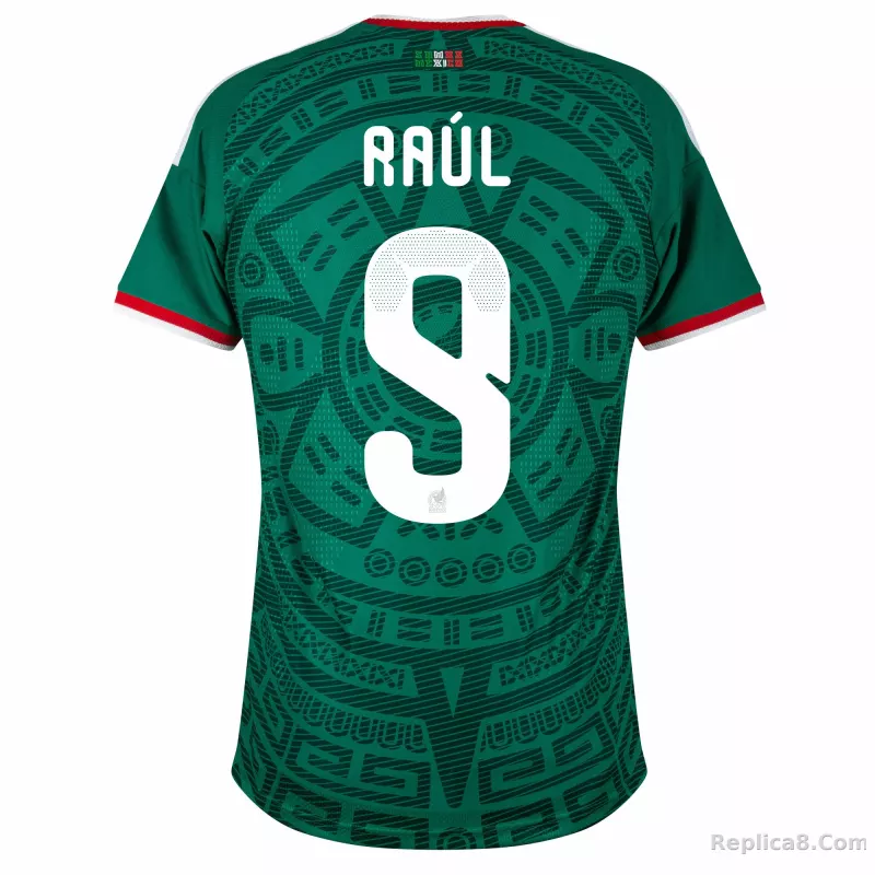 adidas Mexico Authentic Home Raúl 9 Jersey 2026-2027 - detail