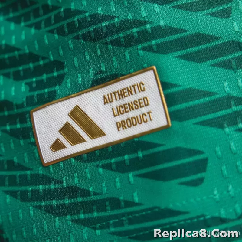 adidas Men's J. Quinones Mexico Authentic Home 2026 World Cup Jersey (Bold Green) - detail