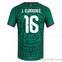 adidas Men's J. Quinones Mexico Authentic Home 2026 World Cup Jersey (Bold Green) - view 1