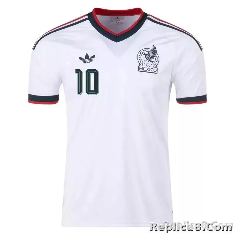 A.VEGA #10 Mexico Away Jersey World Cup 2026 - detail