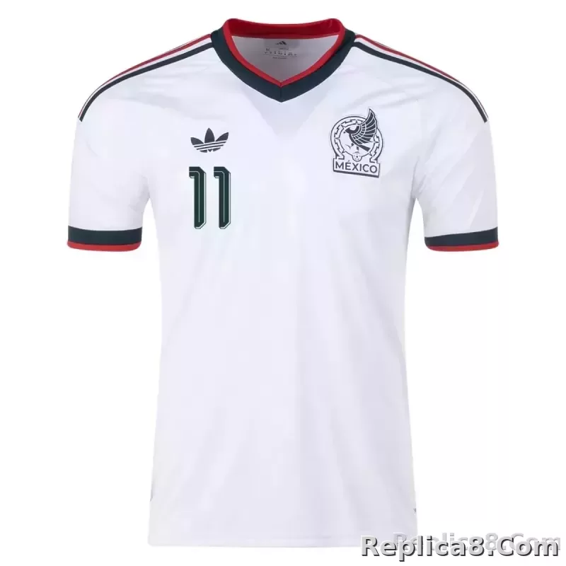S.GIMENEZ #11 Mexico Away Jersey World Cup 2026 - detail