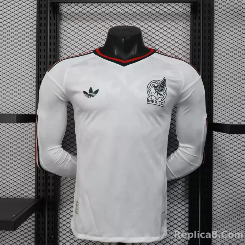 2026 Mexico World Cup Away Soccer Jersey Player Version Long Sleeve