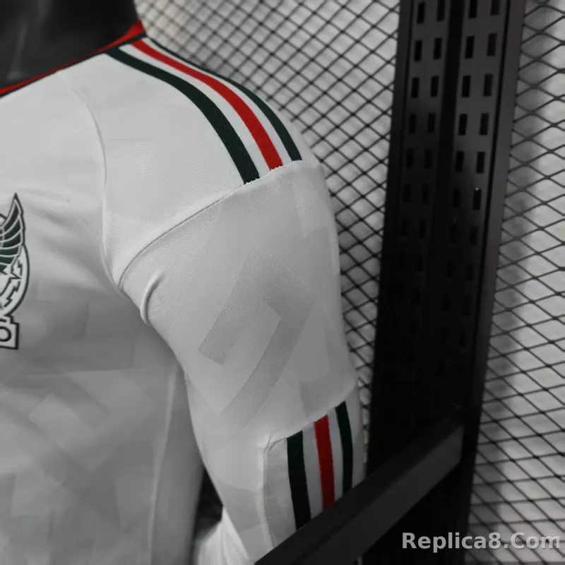 2026 Mexico World Cup Away Soccer Jersey Player Version Long Sleeve - detail