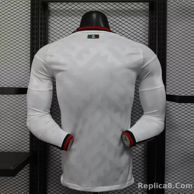2026 Mexico World Cup Away Soccer Jersey Player Version Long Sleeve - detail