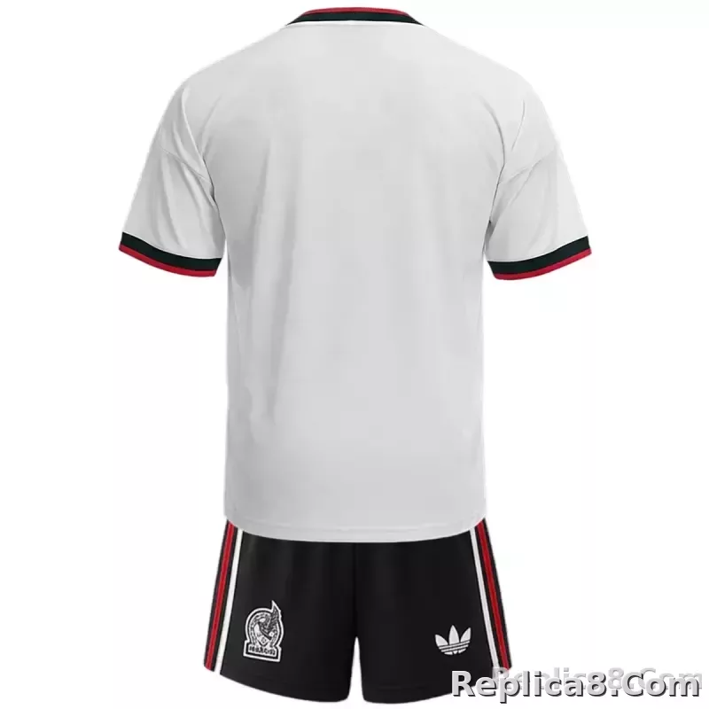 2026 Mexico World Cup Away Kids Kit Jersey+Shorts - detail