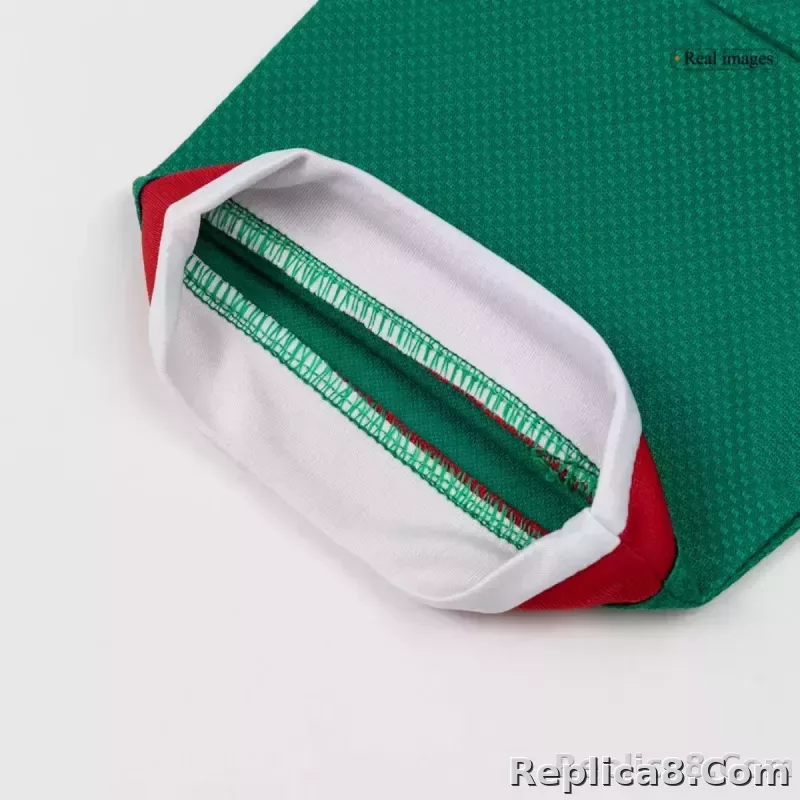 2026 Mexico World Cup Home Kids Full Kit Jersey+Shorts+Socks - detail
