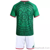 2026 Mexico World Cup Home Kids Kit Jersey+Shorts - view 3
