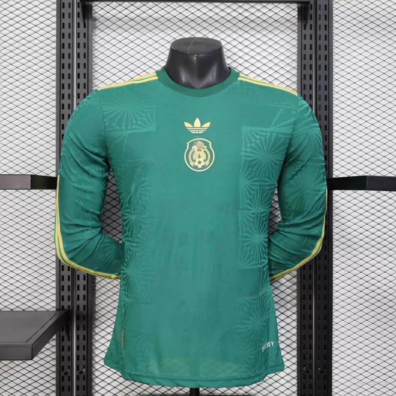 25-26 Mexico Green Special Player Version Jersey Long Sleeve
