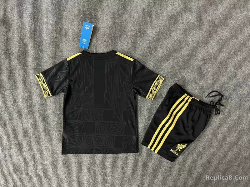 Mexico Third Kids Kit Jersey +Shorts Gold Cup 2025 - detail