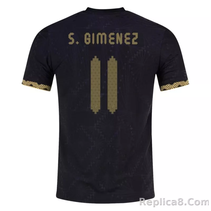 S. GIMENEZ #11 Mexico black Special Player Version Jersey Gold Cup 2025