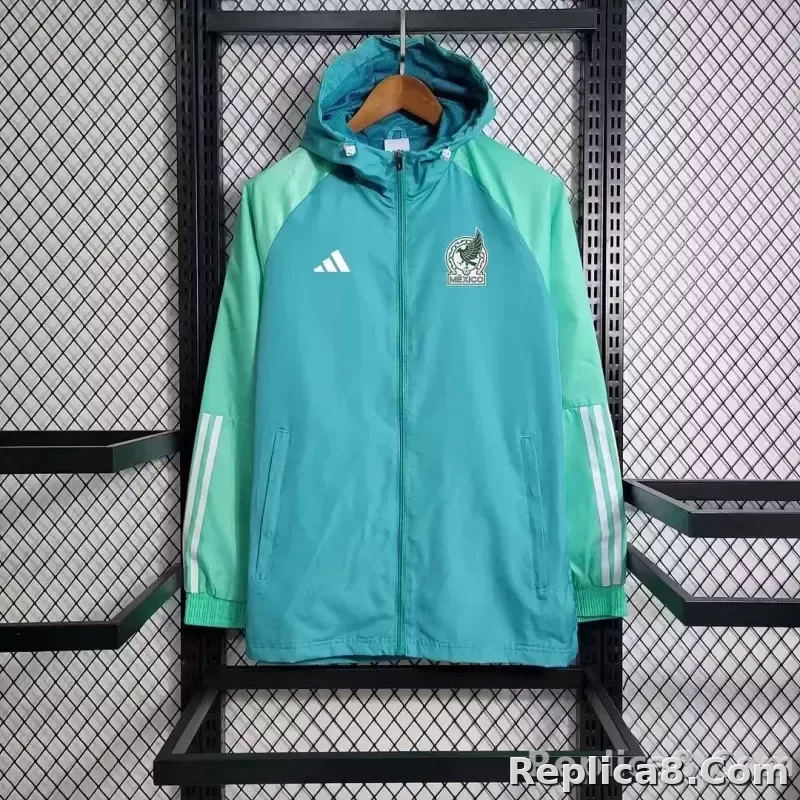 2023-2024 Mexico Windbreaker Light green Soccer Jersey 1:1 Thai Quality
