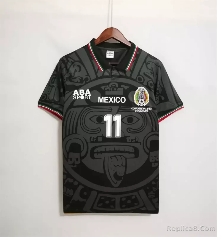1998 Mexico World Cup Third Away Retro Jersey - detail