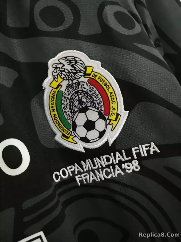 1998 Mexico World Cup Third Away Retro Jersey - detail