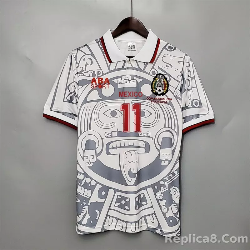 1998 Mexico World Cup Away Retro Jersey - detail