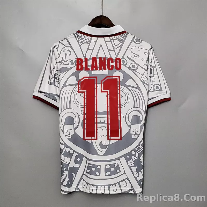 1998 Mexico World Cup Away Retro Jersey - detail