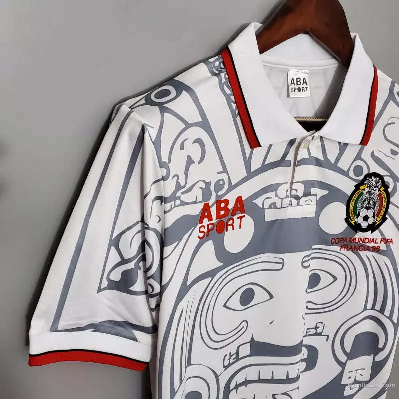 1998 Mexico World Cup Away Retro Jersey - detail