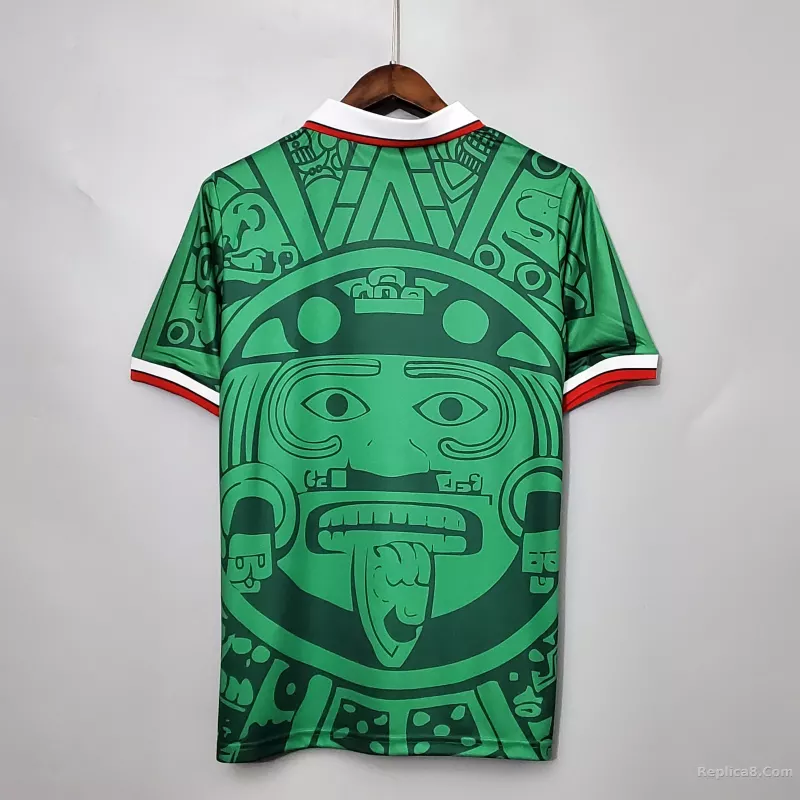 1998 Mexico World Cup Home Retro Jersey - detail