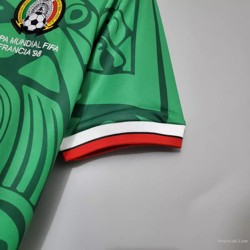 1998 Mexico World Cup Home Retro Jersey - detail