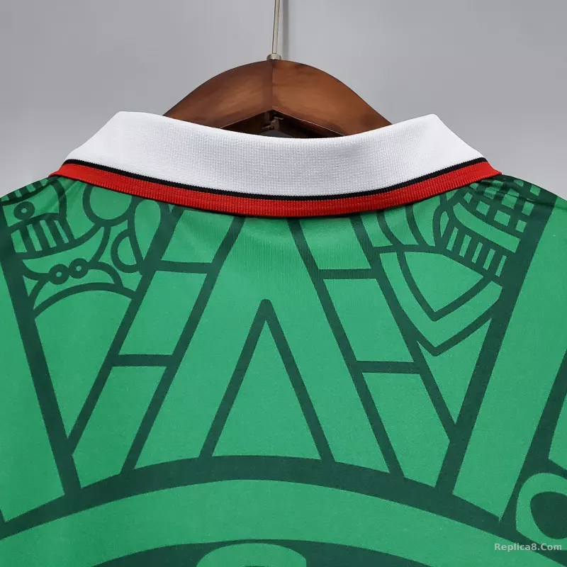 1998 Mexico World Cup Home Retro Jersey - detail