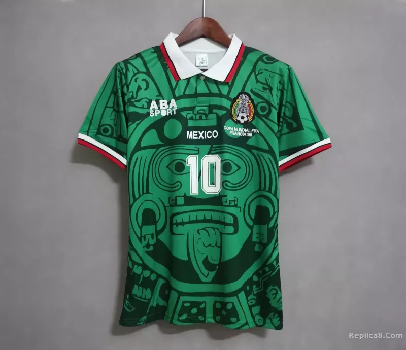 1998 Mexico World Cup Home Retro Jersey - detail