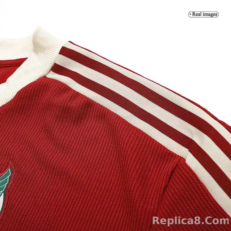 2022 Mexico National Team Burgundy Icon Jersey - detail