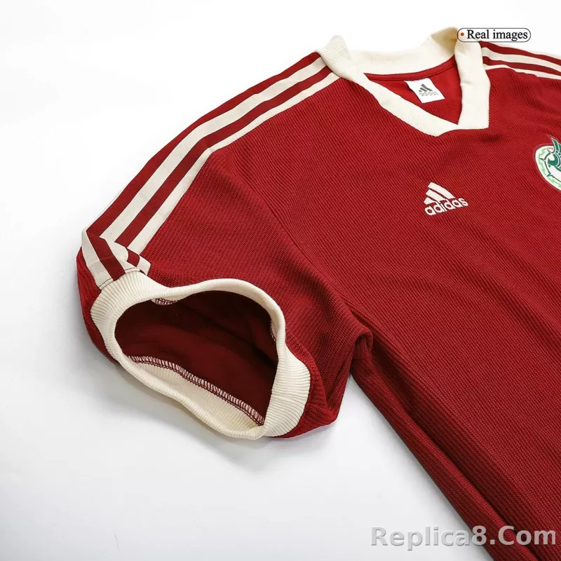 2022 Mexico National Team Burgundy Icon Jersey - detail