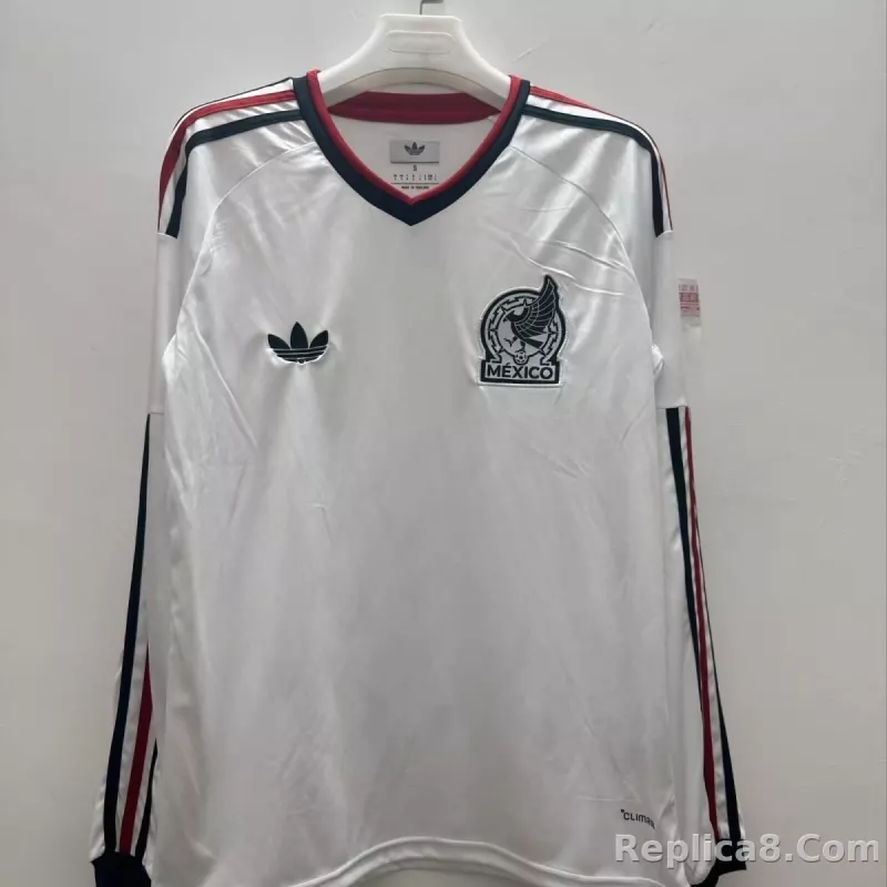 2026 Mexico World Cup Away Soccer Jersey Long Sleeve