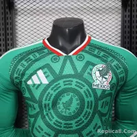 2026 Mexico World Cup Home Soccer Jersey Player Version Long Sleeve - view 7