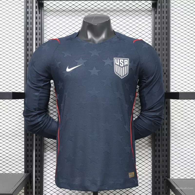 2026 USA Away World Cup Soccer Match Jersey Long Sleeve