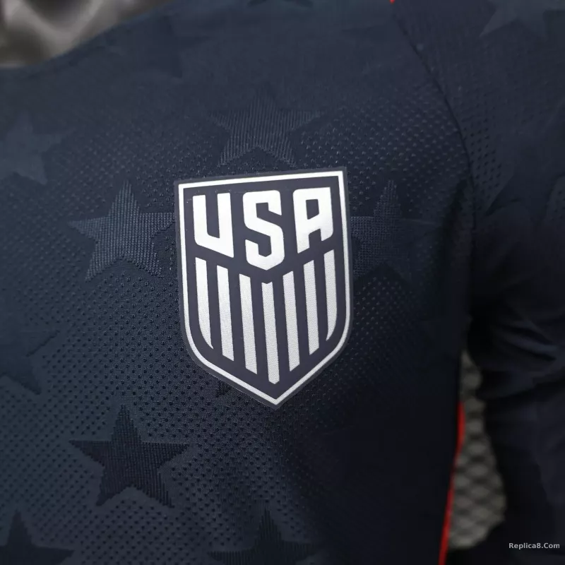 2026 USA Away World Cup Soccer Match Jersey Long Sleeve - detail