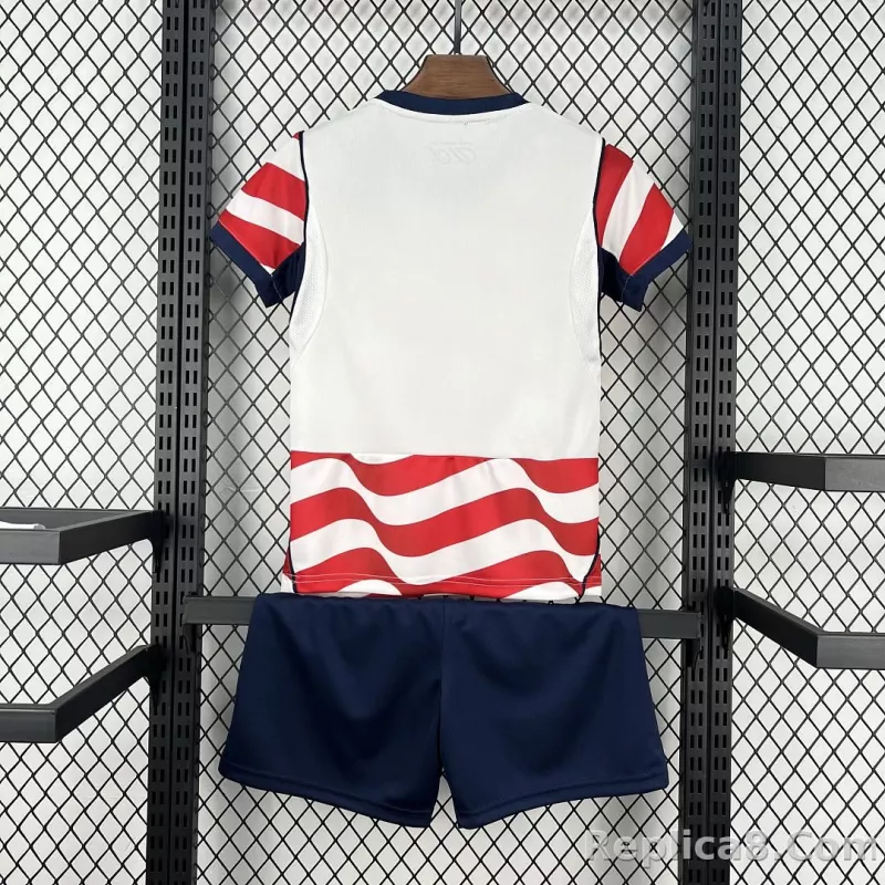 2026 USMNT Home World Cup Soccer Kids Kit Jersey+Shorts - detail