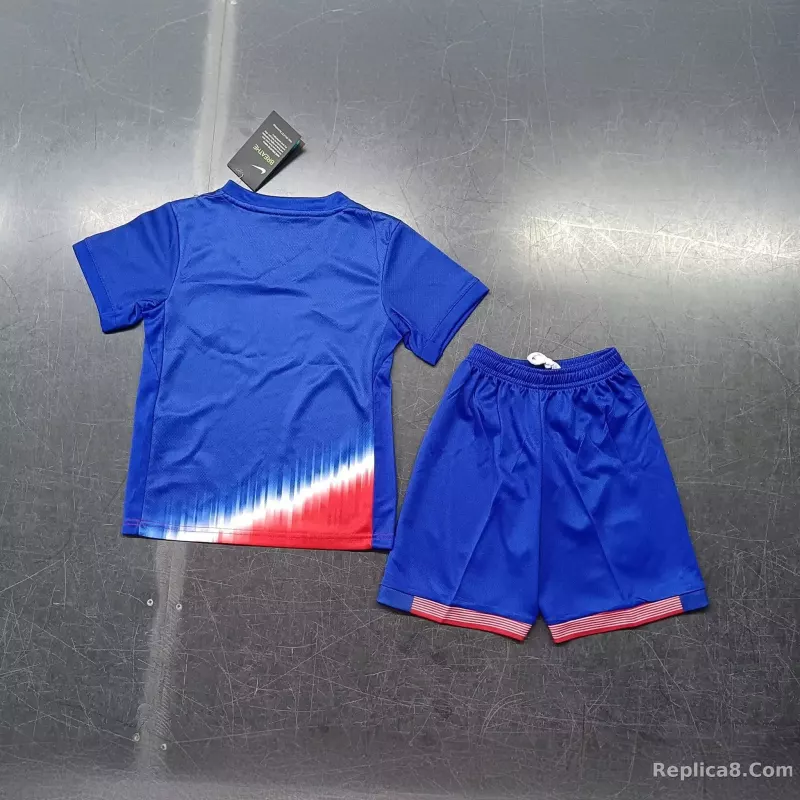 2024 USMNT Copa America Away Soccer Kids Kit Jersey+Shorts - detail
