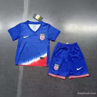 2024 USMNT Copa America Away Soccer Kids Kit Jersey+Shorts - view 1