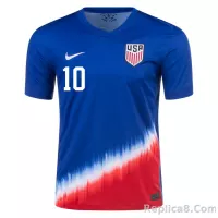 Pulisic #10  USMNT Copa America Away Soccer Jersey 2024 - view 3