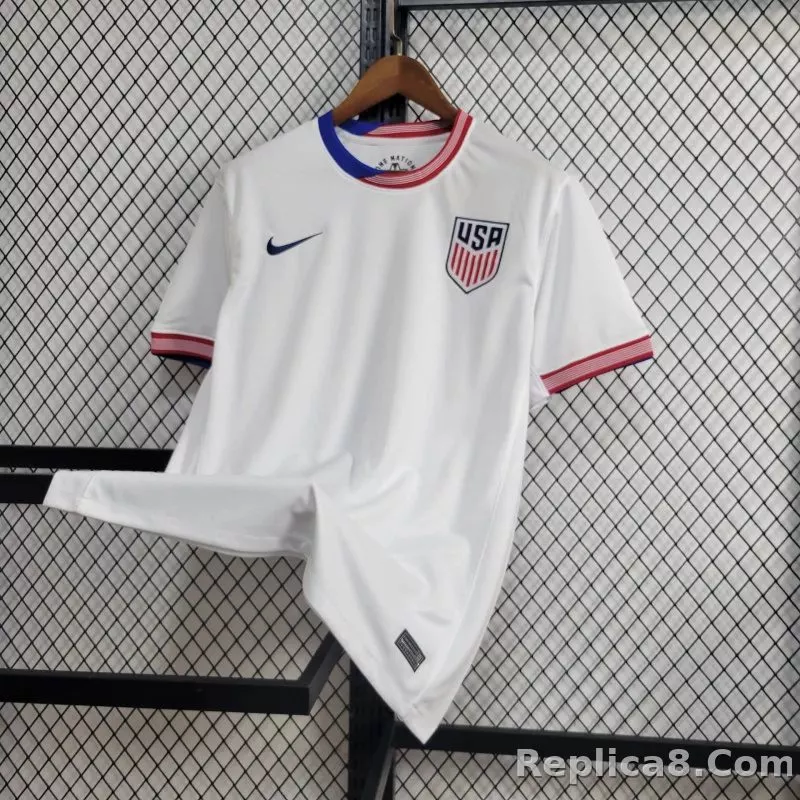 Pulisic #10 USMNT Copa America Home Soccer Jersey 2024 - detail