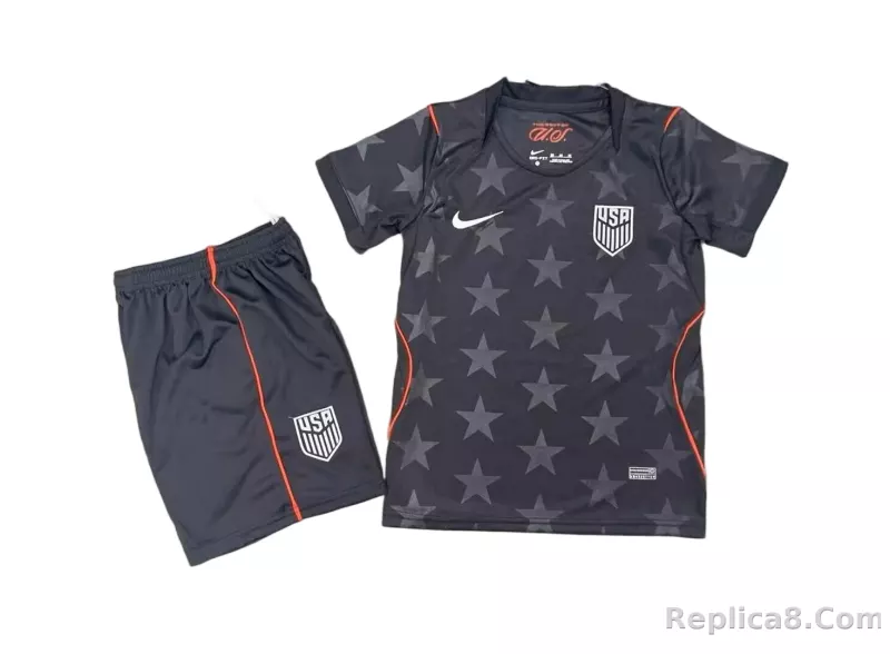 2026 USMNT Away World Cup Soccer Kids Kit Jersey+Shorts