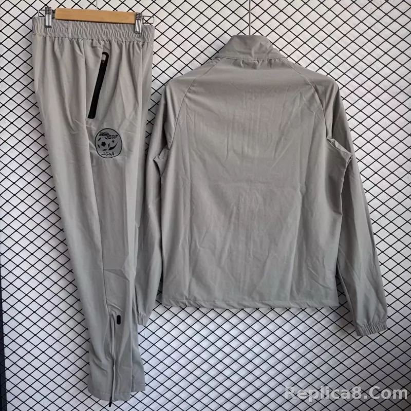 2026 Algeria Windbreaker Jackets Set-Grey - detail