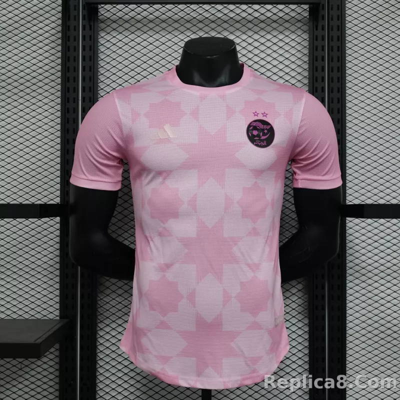 2023 Algeria Pink Player Version Cheap Football Kit