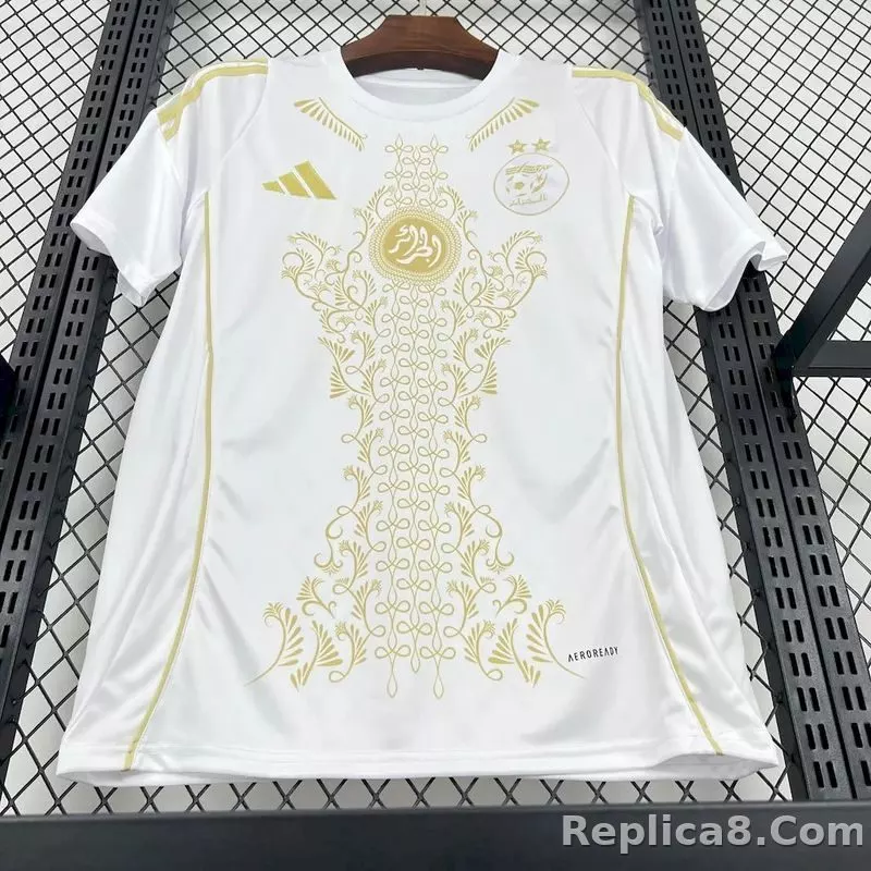 24-25 Algeria White Soccer Jersey Special Edition - detail