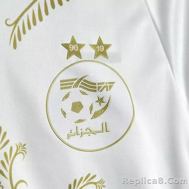 24-25 Algeria White Soccer Jersey Special Edition - detail