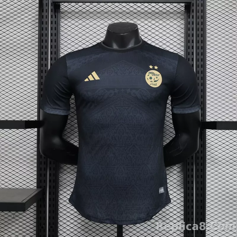 2023 Algeria Black Player Version Cheap Football Kit